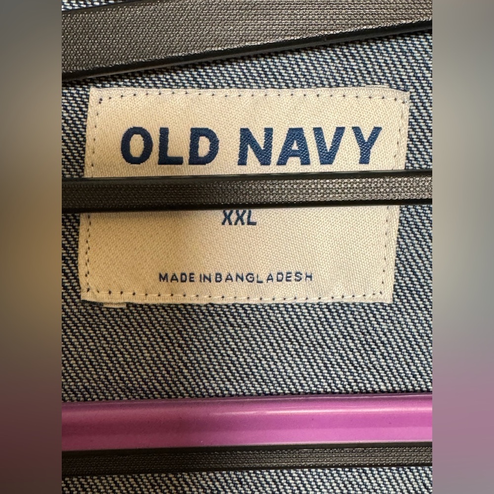 Old Navy Blue Denim Jacket XXL - Picture 3 of 9